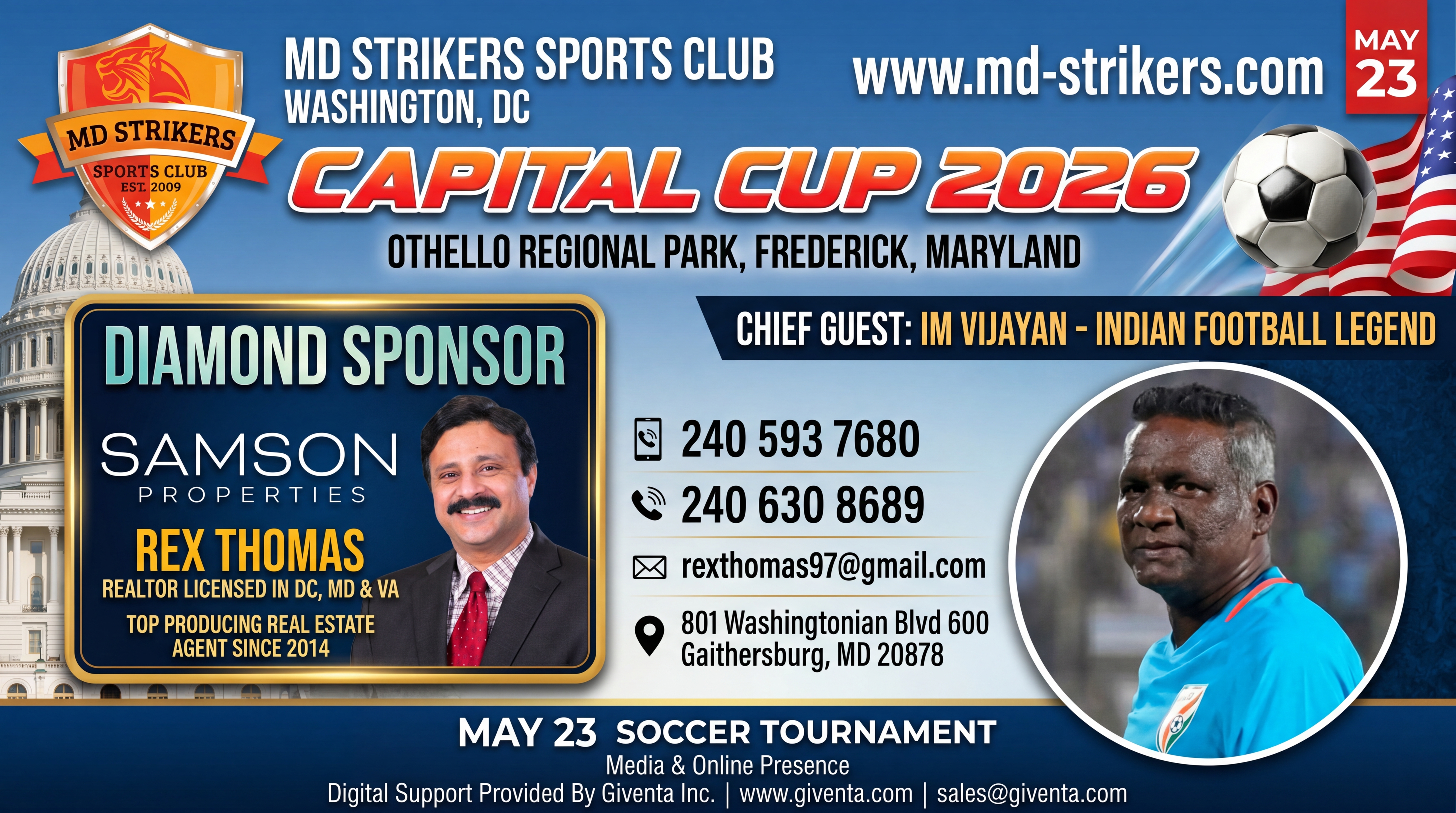 Capital Cup 2026 tournament poster