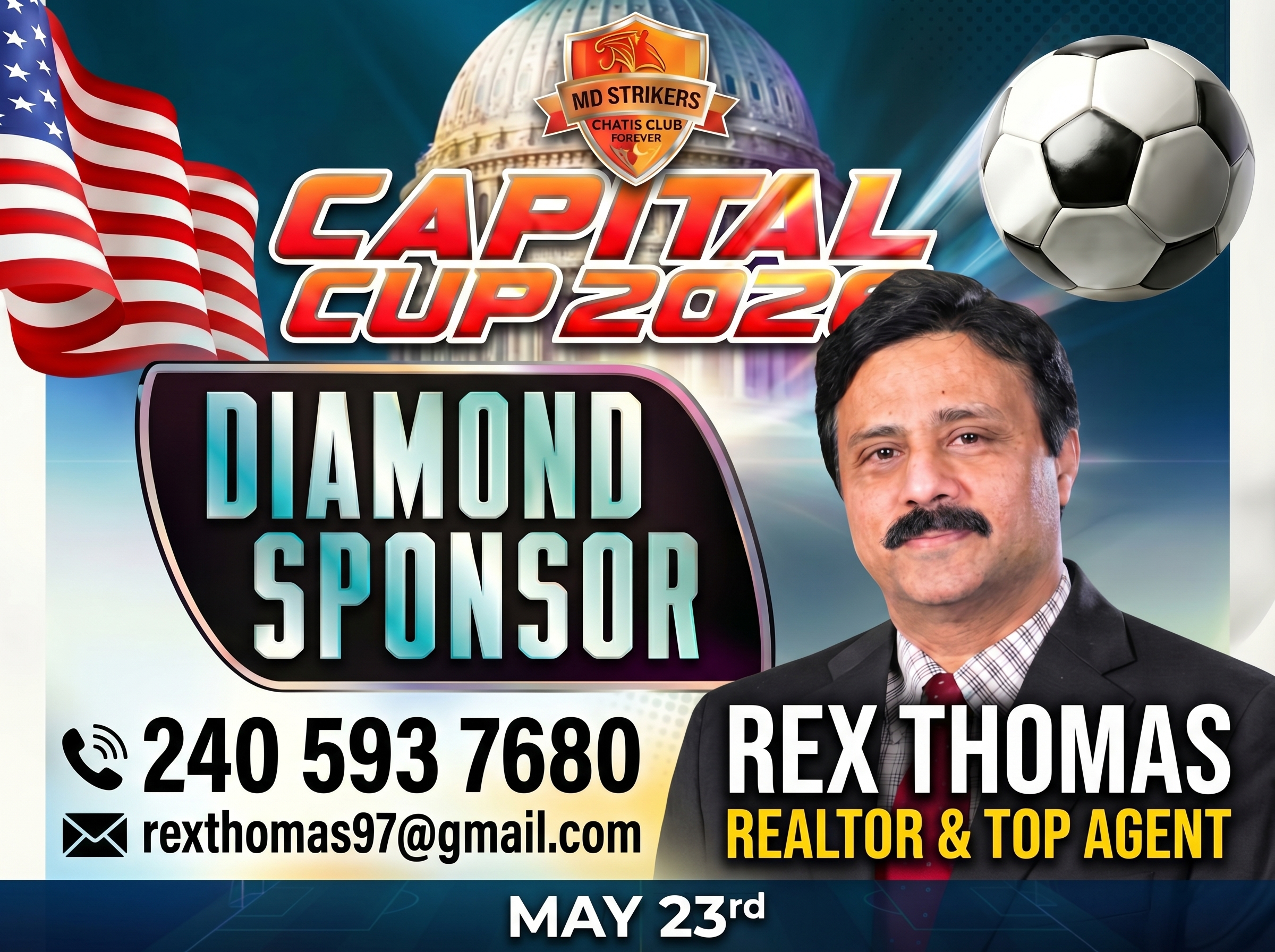 Capital Cup 2026 Flyer — Sponsor Samson Rex